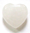 Y3-21 25mm STONE HEART IN CLEAR QUARTS