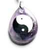 YY89-11 STONE PENDANT IN YIN YANG IN AMTHYST