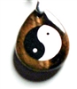 YY89-18 STONE PENDANT IN YIN YANG IN TIGER EYE