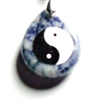 YY89-60STONE PENDANT IN YIN YANG IN SODALITE