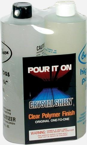 Crystal Sheen Pour on Epoxy Resin Two Gallon Kit 02211