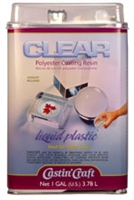 Castin' Craft Clear Polyester Casting Resin (Gallon) w/ 1oz Catalyst