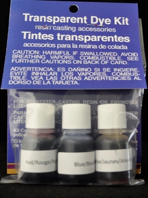 Small Transparent Dye Kit (3-1/4 oz ea color)