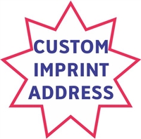 Custom Imprint Name/Address