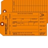 <!050>Inventory, 1-Ply w/Tear off numbered Stub, Orange, 2 Sided, Box of 500, Plain, Sequence per factory