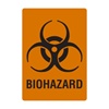 Biohazard, 5" x 3-1/2", Vinyl, Pack of 100