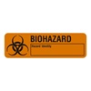 Biohazard, 2-7/8" x 7/8", Paper, Dispenser Box of 500