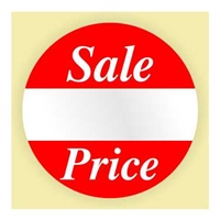 SALE PRICE, 1" Circle, Roll of 500