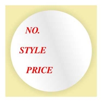 NO STYLE PRICE, 1" Circle, Roll of 500