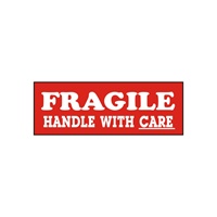 Fragile, 4" x 1-1/2", Paper, Roll of 500
