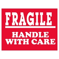 Fragile, 4" x 3", Paper, Roll of 500