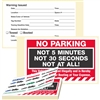 NO PARKING,…Not at All!, 8" x 5", Peel to Remove, 50 per Book