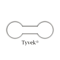 Ring Tag, Small Self Adhesive, White Tyvek®, 7/16" x 1-5/16", Box of 1000