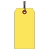 <!030>Shipping Tag, Hvy. Wt., Yellow, Sz #10, Pack of 100, Wired,