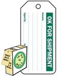 <!010>OK for Shipment, 6-1/4" x 3", White Polypropylene, In-a-Box of 100