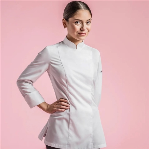 Osmose women fitted Executive Chef jacket white