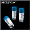 CryoKING Cryogenic Vials with Pre-Set 2D Barcode -- 0.5ml, Blue Caps