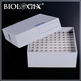 81-well 2-inch Plastic-Coat Cardboard Freezer Boxes  #90-2281