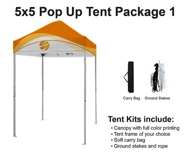 5x5 VENDOR TENT - FULL COLOR CUSTOM PRINTED