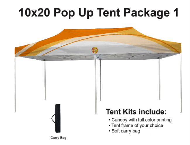 10x20 VENDOR TENT - FULL COLOR CUSTOM PRINTED