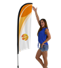 X-Small 6.5' Feather Flag Full Fiberglass