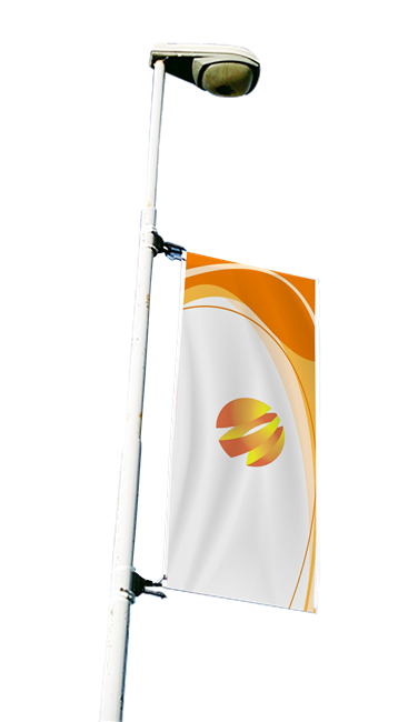 Pole Banner Set - 28" UV Digital Printed