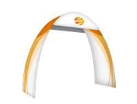 Tension Fabric Round Arch (40"d x 7'10"w x 8'11"h)