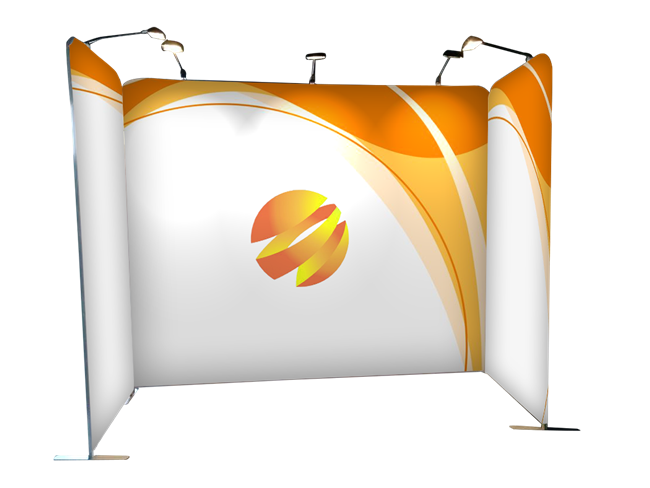 Tension Fabric Display Booth B - 10ft wide