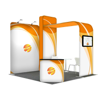 Tension Fabric Display Booth C - 10ft wide