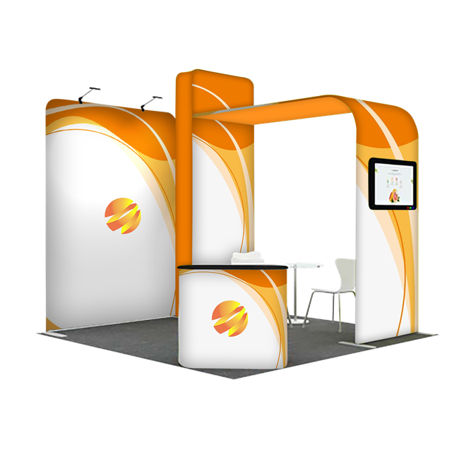 Tension Fabric Display Booth C - 10ft wide