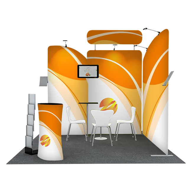 Tension Fabric Display Booth I - 10ft wide