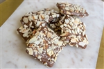 Chocolate Dipped Butter Toffee with Almonds