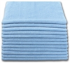 BULK CASE (204/CS) 16" X 16"   BLUE   (300 GSM) 80/20 TERRY Microfiber Cleaning Cloths