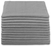 BULK CASE (204/CS) 16" X 16"   GRAY   (300 GSM) 80/20 TERRY Microfiber Cleaning Cloths