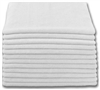 BULK CASE (204/CS) 16" X 16"   WHITE   (300 GSM) 80/20 TERRY Microfiber Cleaning Cloths