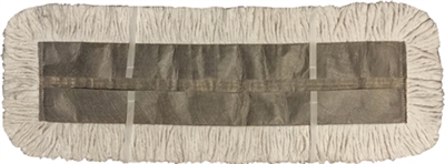 BULK CASE (25/Cs) - UNTREATED 24"  Natural Cotton Yarn DISPOSABLE DUST MOP