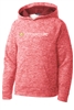 CFC - Youth Electric Heather Fleece Hooded Pullover - Red
