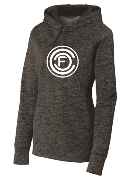 ICON - Women's Electric Heather Fleece Hooded Pullover