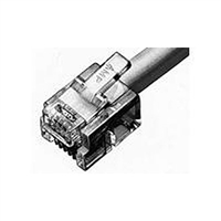 AMP 5-556384-2 RJ11 Connector for Solid Round 2 Pair Cable