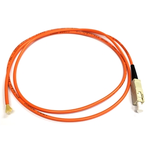 820-031-003 Quiktron Legrand Fiber Optic Jumper Cable, SC to Pigtail, 62.5/125 - 1 Meter