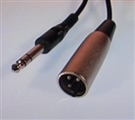 Calrad 10-149-6 Male XLR to 1/4" Stereo Plug 6' Long