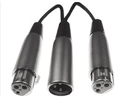Calrad 10-150 XLR "Y" Cable w/ 1 Male to Dual Females
