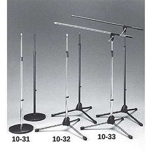 Calrad 10-31-BK Black Finish Microphone Stand