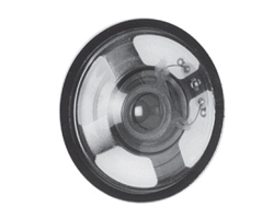 Calrad 20-177 2.5" Round Speaker-Plastic, 8 ohm