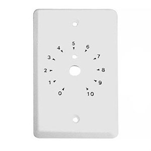 Calrad 28-140-W White Wall Plate