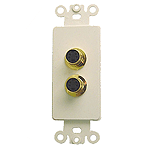Calrad 28-152 Gold Plated SVHS Double Feed Thru Jack