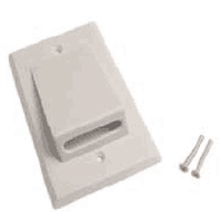 Calrad 28-180-1 Decora Insert with 1, 3/8" hole with recessed hex cutout - WHITE