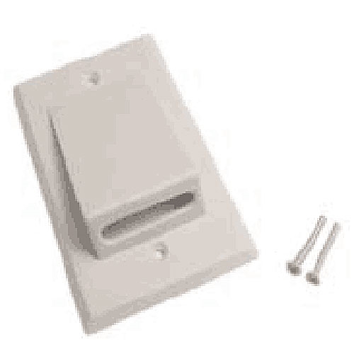 Calrad 28-180-4 Decora Insert with 4, 3/8" holes with recessed hex cutout's - WHITE