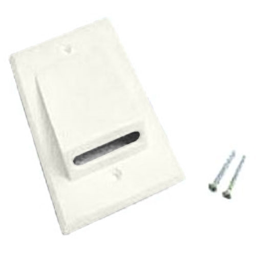 Calrad 28-181-IV Audio-Video Wire Distribution Single Gang Wallplate - Ivory