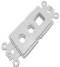 Calrad 28-190 Blank Keystone Cutout with Two 3/8" Holes